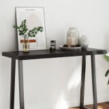 Gossi blat masa, 120x50x6 cm, gri, lemn stejar tratat contur organic