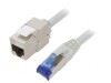 Prelungitor RJ45 Cat 6a S/FTP Gri 25m LSZH, Logilink