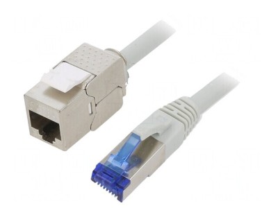 Prelungitor RJ45 Cat 6a S/FTP Gri 25m LSZH foto