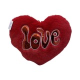 Inima Rosie Plus Love 20cm - Cadou Romantic, Material Catifelat, Umplutura Puf - Decor Dragoste