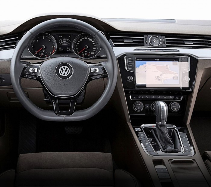 Folie Mata Volkswagen Passat B8 2015-2018, Duragon, protectie Display Navigatie si Ceasuri, din silicon