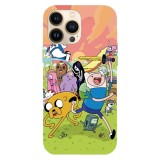 Husa compatibila cu Apple iPhone 12 / iPhone 12 Pro, Viceversa, model Adventure time poster, Silicon, TPU, Transparent, Carcasa