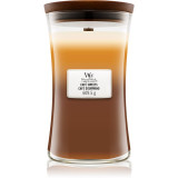 Woodwick Trilogy Caf&eacute; Sweets lum&acirc;nare parfumată cu fitil din lemn 609,5 g