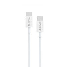 Cablu Devia Full 1m USB TYPE C - USB TYPE C Alb 3A 60W