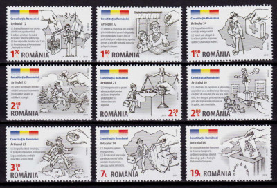 RO 2019 LP 2234 &amp;quot; Constitutia , garant al drepturilor &amp;quot; ,serie, MNH foto