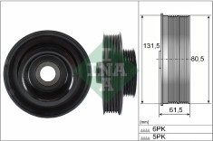 INA 544 0141 10 Fulie curea, arbore cotit