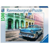 PUZZLE MASINA DIN CUBA, 1500 PIESE, Ravensburger