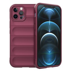 Husa iPhone 12 Pro Max Techsuit Magic Shield, bordo foto