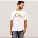 Echipa națională de hochei tricou de bărbați HO&Scaron;I DĚKUJEM Ice Hockey World Championship Czechia MS 2024 GOLD EDITION White - S