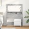 vidaXL Masă de toaletă Gri beton 100 x 41 x 135 cm Lemn compozit 865103