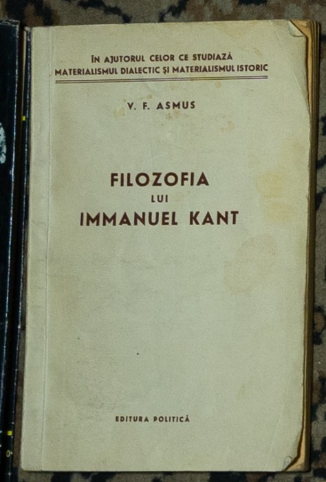 V. F. Asmus - Filozofia lui Immanuel Kant