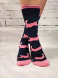 STK430-4455 Sosete medii din bumbac ultrasox model iepurasi