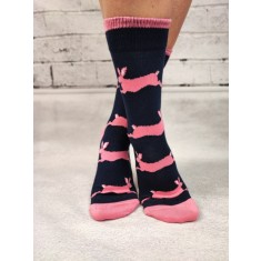 STK430-4455 Sosete medii din bumbac ultrasox model iepurasi