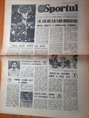 sportul 4 august 1984-simona pauca nota 10 la barna,campioana olimpica