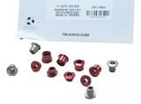 Cumpara ieftin Chain Ring Bolt Kit Ss - Red Ultimate FactoryBikes