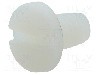 Surub UNC 8-32, poliamida, lungime 6.25mm, cap rotund, pas filet {{Pas filet}}, KEYSTONE - 9343