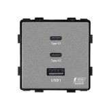 Cumpara ieftin Modul Priza Fast Charge 65W - USB-A + 2 x USB-C LUXION
