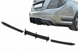 Extensie Difuzor Bara Spate compatibil cu Mercedes C-Class W204 C204 Limousine Coupe (2012-2014) Negru Lucios RDEXMBW204