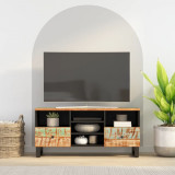Comoda TV, 100x33x46 cm, lemn masiv reciclat &amp; lemn compozit GartenMobel Dekor, vidaXL