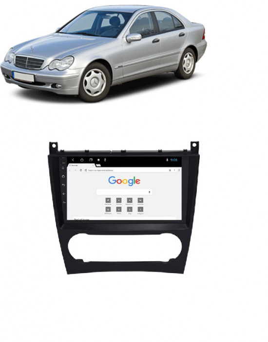 Navigatie ANDROID compatibil MERCEDES W203 2004 - 2007