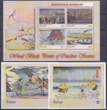 DB1 Pictura Japoneza 2002 Palau MS + 2 x SS MNH, Nestampilat