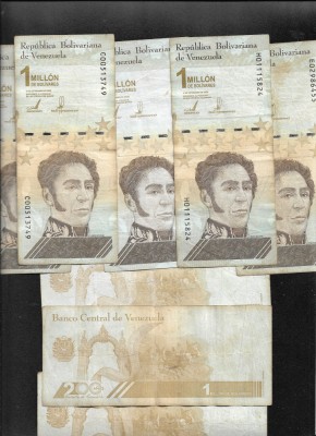 Venezuela 1000000 1.000.000 bolivares bolivari 2020 F-VF pret pe bucata foto