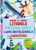 Invat sa scriu literele. Prima mea carte reutilizabila cu adancituri