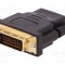 Adaptor DVI-D la HDMI QOLTEC, mufă neagră