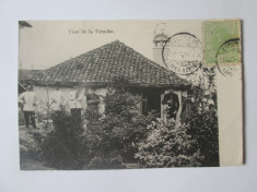 Rara! Carte postala casa de la Poradim,circulata 1906 foto