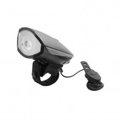 Far pentru bicicleta cu sonerie, LED, 1 W, 50 m foto