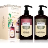Arganicare Castor Oil Set set cadou pentru stimularea creșterii părului 1 buc
