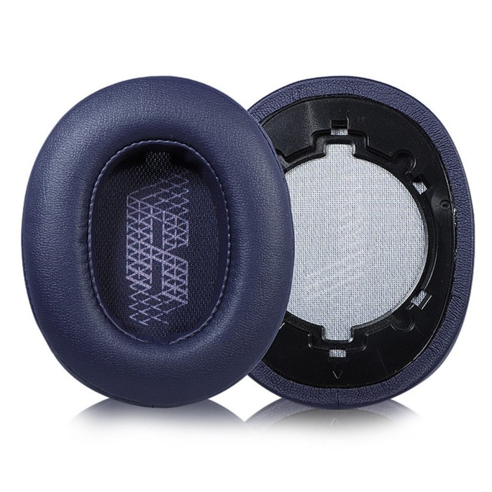 Set 2 bureti TXE pentru casti JBL Live 500BT, Over-Ear, Albastru, Piele ecologica, Spuma cu memorie