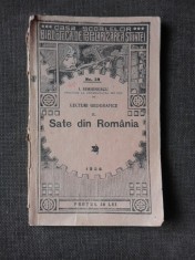 LECTURI GEOGRAFICE, SATE DIN ROMANIA - I. SIMIONESCU foto