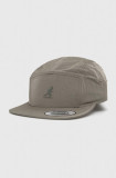 Kangol sapca culoarea verde, neted