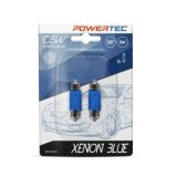 Set Becuri Powertec C5W T10 Xenon Blue