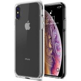 Husa Silicon Transparenta Apple iPhone XS Max, Protectie Soc, Praf, Zgarieturi