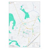 Cumpara ieftin Harta decorativa pentru perete Alba Iulia, Stil Modern, 70x100 cm, PVC