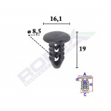 CLIPS TAPITERIE PENTRU FIAT SET 25 BUC 61504