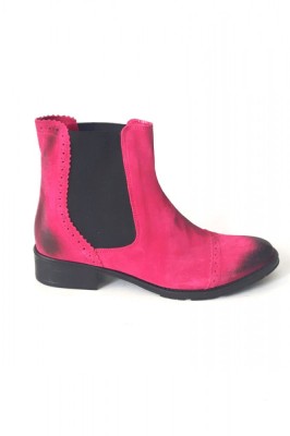 Ghete din piele Dana Fuchsia Vintage, 41 foto