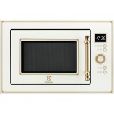 Cuptor cu microunde incorporabil Electrolux EMT25203OC Seria 600, 1000 W, functie grill, 25 l, afisaj digital, Rustic crem