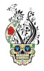 Sticker decorativ, Skull, 90 cm, 219STK-2, natura si peisaje