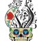 Sticker decorativ, Skull, 90 cm, 219STK-2