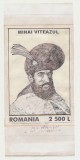 ROMANIA 2001 macheta unicat timbru 400 Ani de la moartea lui Mihai Viteazul - desen original - portret