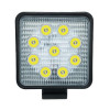 Set 2 Proiectoare LED Auto Patrate 27W, 6500K, IP67, Off Road, Vanatoare, Utilaje, Durata Lunga 30000h, Lumina Alba Rece