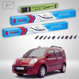 Cumpara ieftin Ștergătoare Renault Kangoo II Van 2 uși 2008-prezent | Set Față și Spate Flat Premium &ndash; TeamCar&reg;