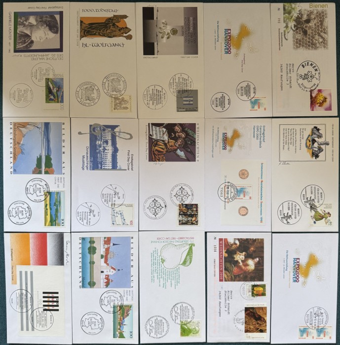Plicuri FDC Berlin si Bonn