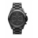 Michael Kors Bradshaw Ceas Cronograf pentru Bărbați 42mm cu Brățară Neagră din Oțel Inoxidabil
