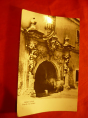 Ilustrata Alba Iulia - O poarta a cetatii circulat 1962 foto