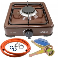 Plita Gaz cu 1 Ochi Maro, Aragaz Butelie,1600 w + Accesorii foto