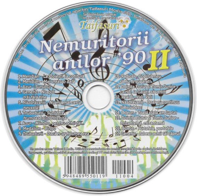 CD Nemuritorii anilor &amp;#039;90 II Meridian Generic Azur Odeon revista Taifasuri foto